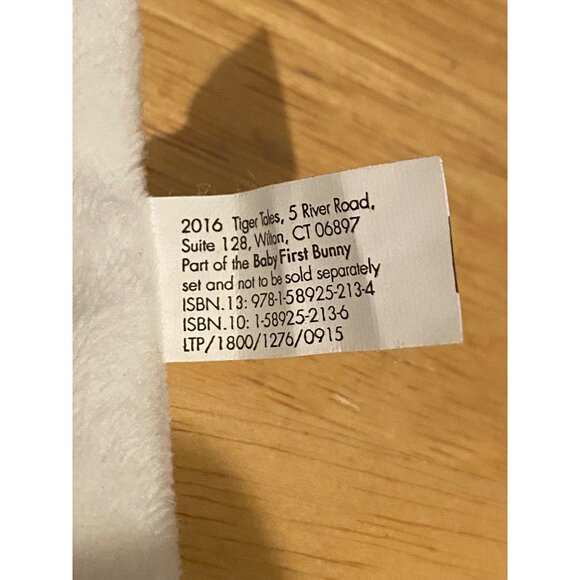 Tiger Tales Baby's First Bunny Rabbit Security Blanket Plush Tied End Knot Lovey - Picture 8 of 10